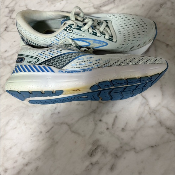 Women’s Brooks Glycerin GTS 20 Blue Glass/Marina/Legion Blue Running Shoe Size 9 - Picture 6 of 10